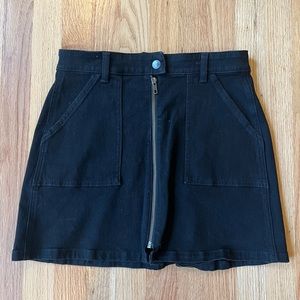 Madewell Black Denim Skirt